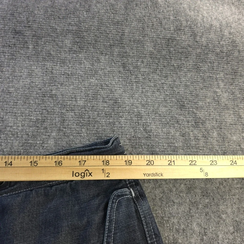 Vintage Phat‎ Farm Denim Shorts 38 Baggy Drawstring Logo Y2k Cotton 12